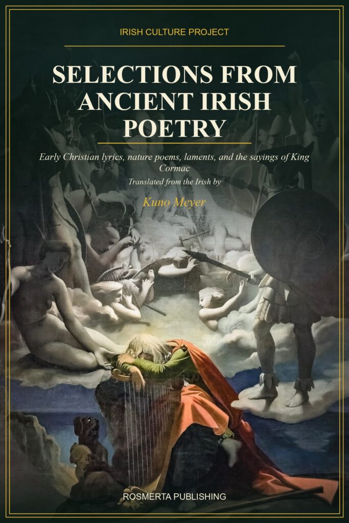 Cover of Selections from Ancient Irish Poetry, translated by Kuno Meyer, Rosmerta Publishing edition